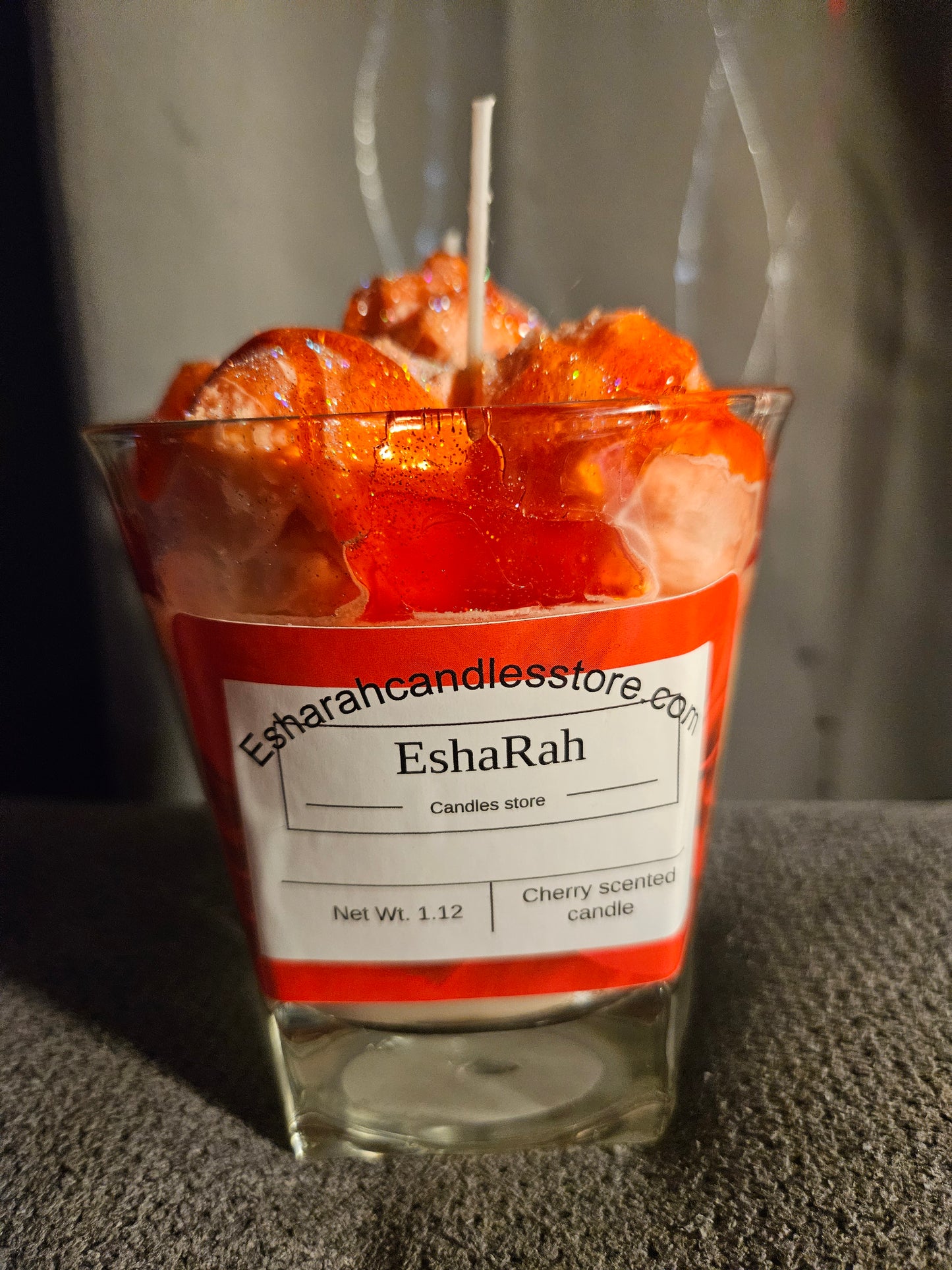 Cherry Dessert Scented gel candle