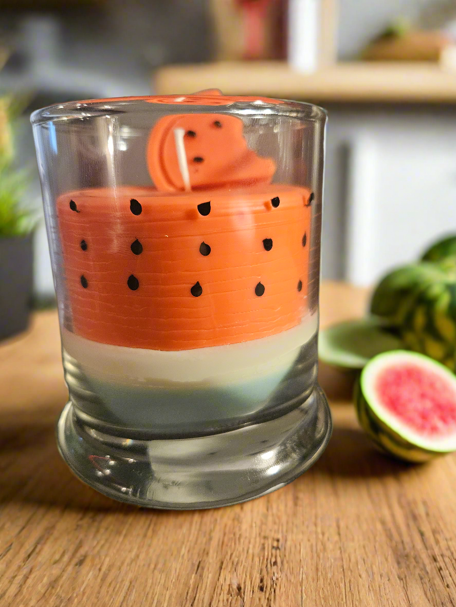 Watermelon dessert scented Candle