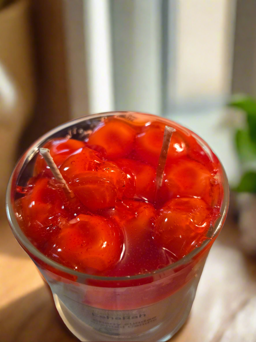 Cherry Dessert Scented gel candle