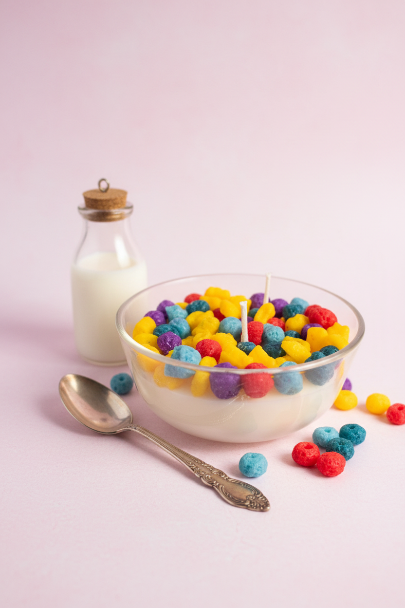 Captain Crunch Berry Candle - Pastel Background