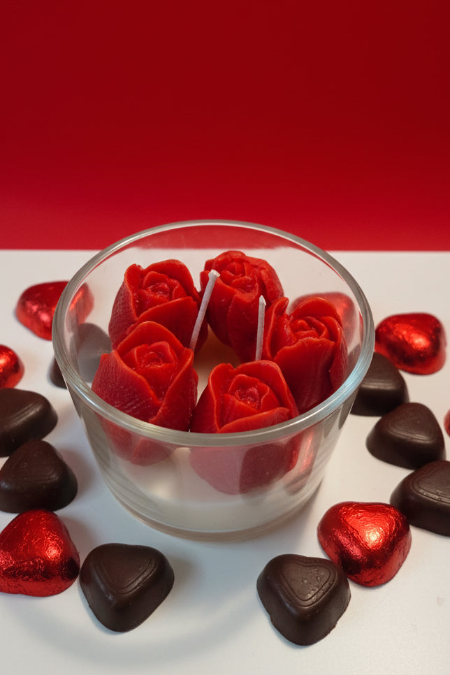 Red Tulips Scented Candle