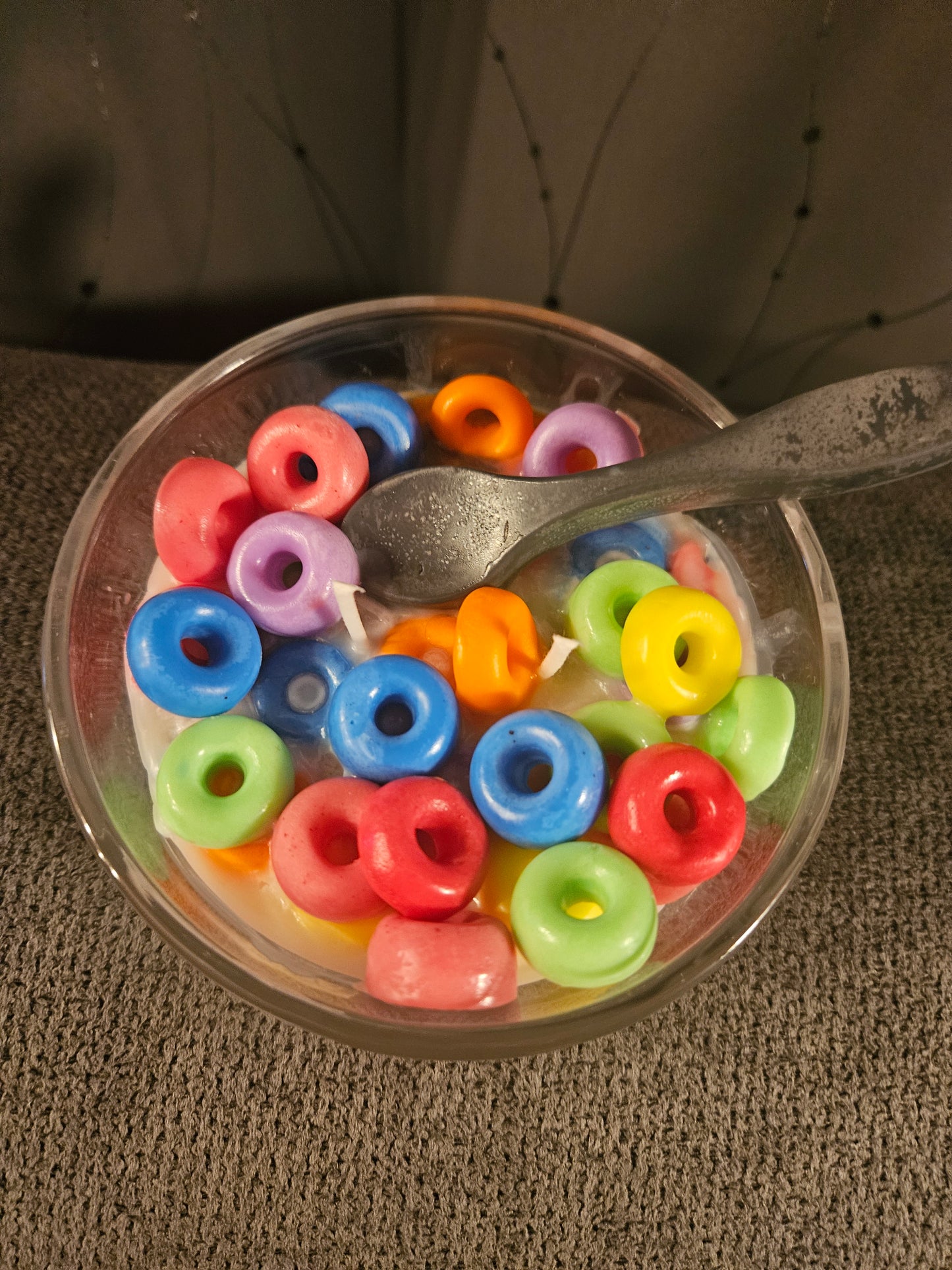 Cereal Bowl Morning breakfast Fruit loops Scented Candle