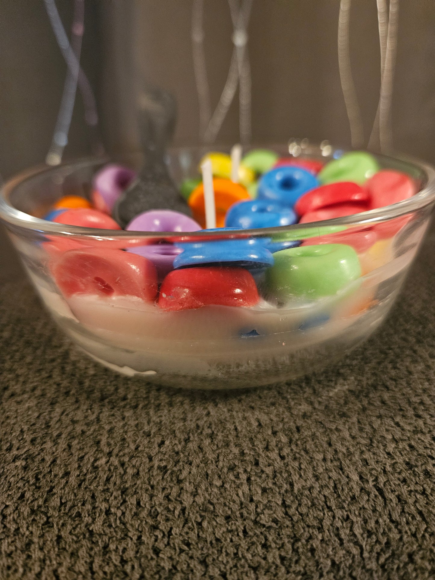 Cereal Bowl Morning breakfast Fruit loops Scented Candle