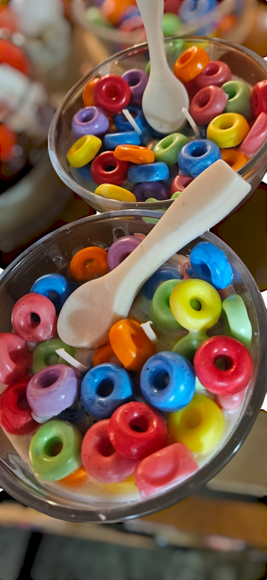 Cereal Bowl Morning breakfast Fruit loops Scented Candle