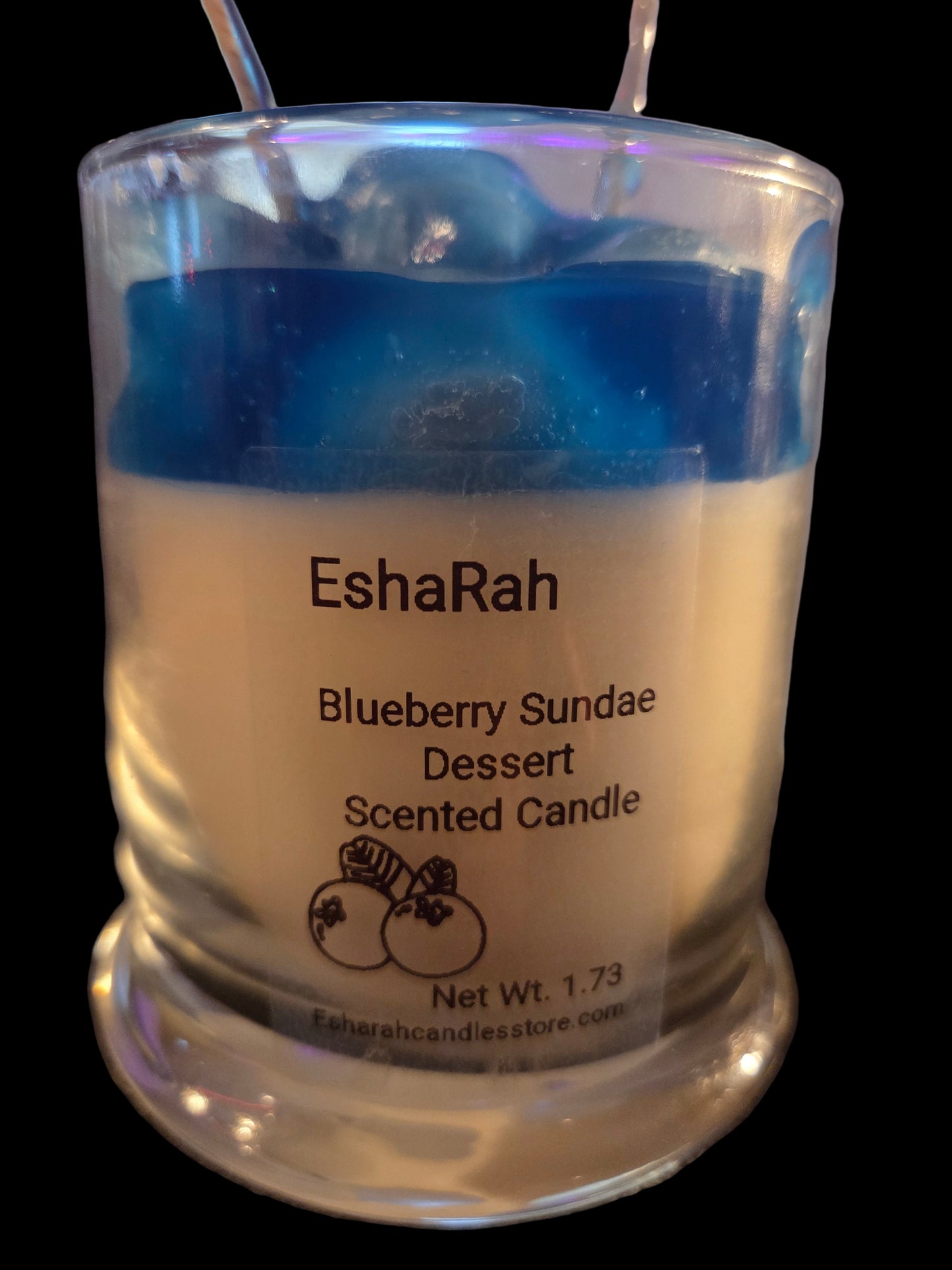 Blueberry Sundae dessert scented candle