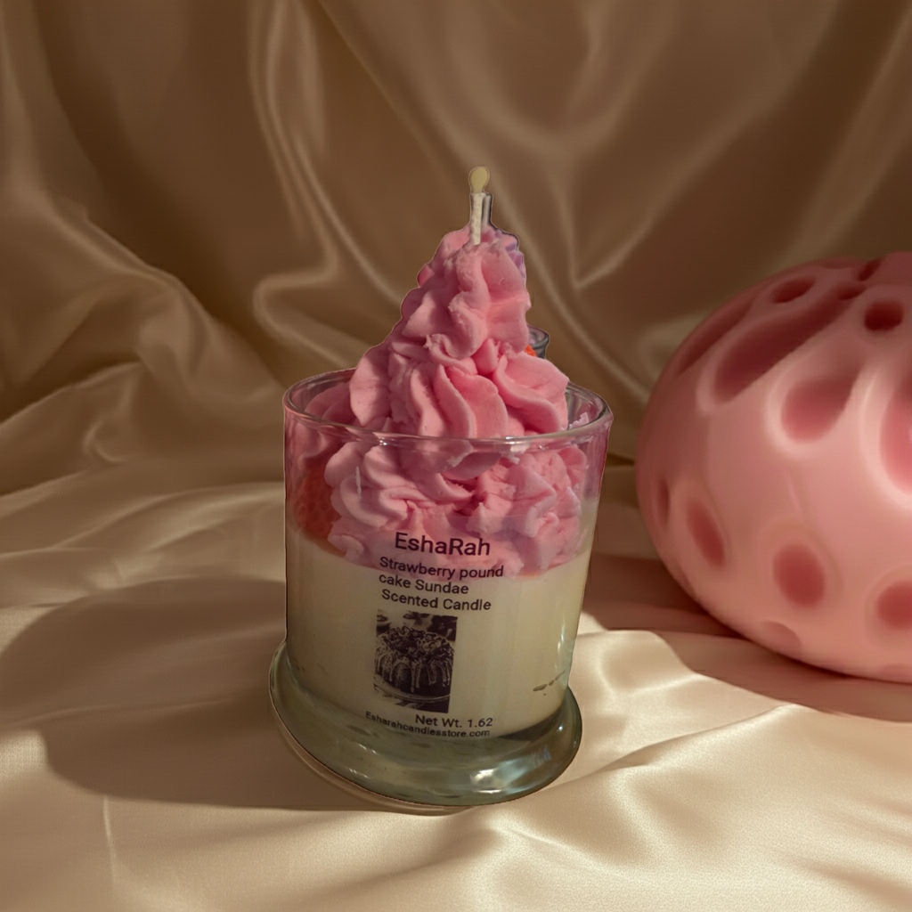Strawberry pound cake sundae scented Candle
