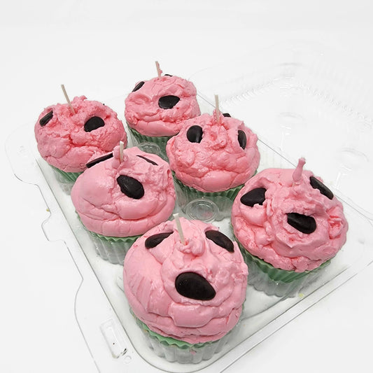 1 Scented Cupcake Candle - Watermelon