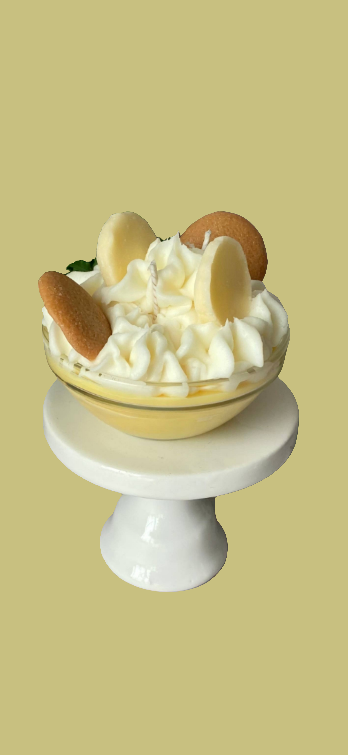 Banana Pudding Bowl Candle