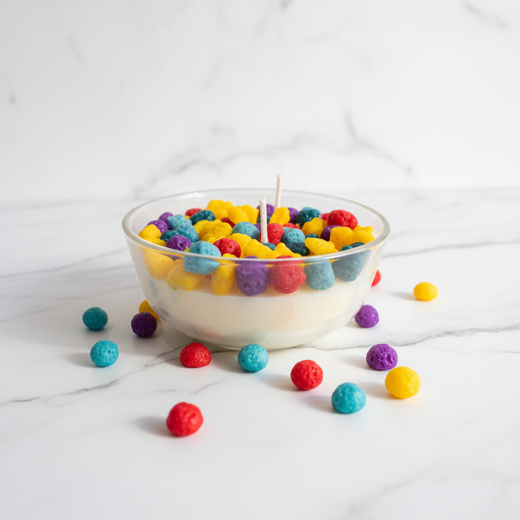 Captain Crunch Berry Candle - White Marble