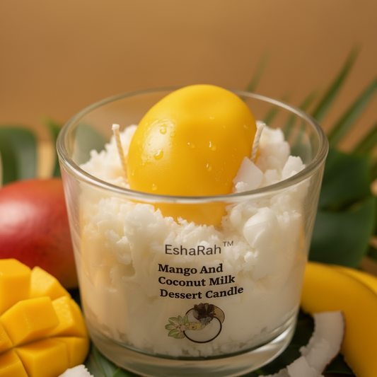 Close-up Mango Coconut Candle