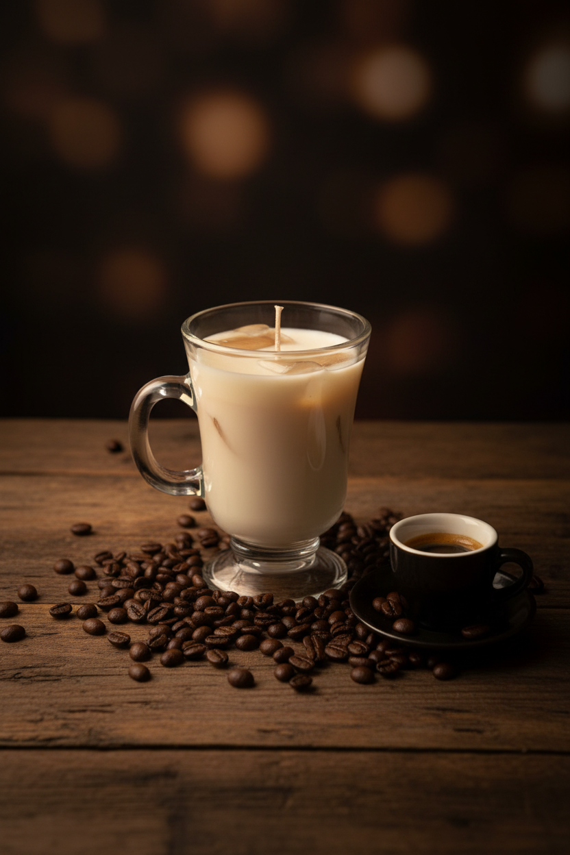 French Vanilla Candle - Top Down