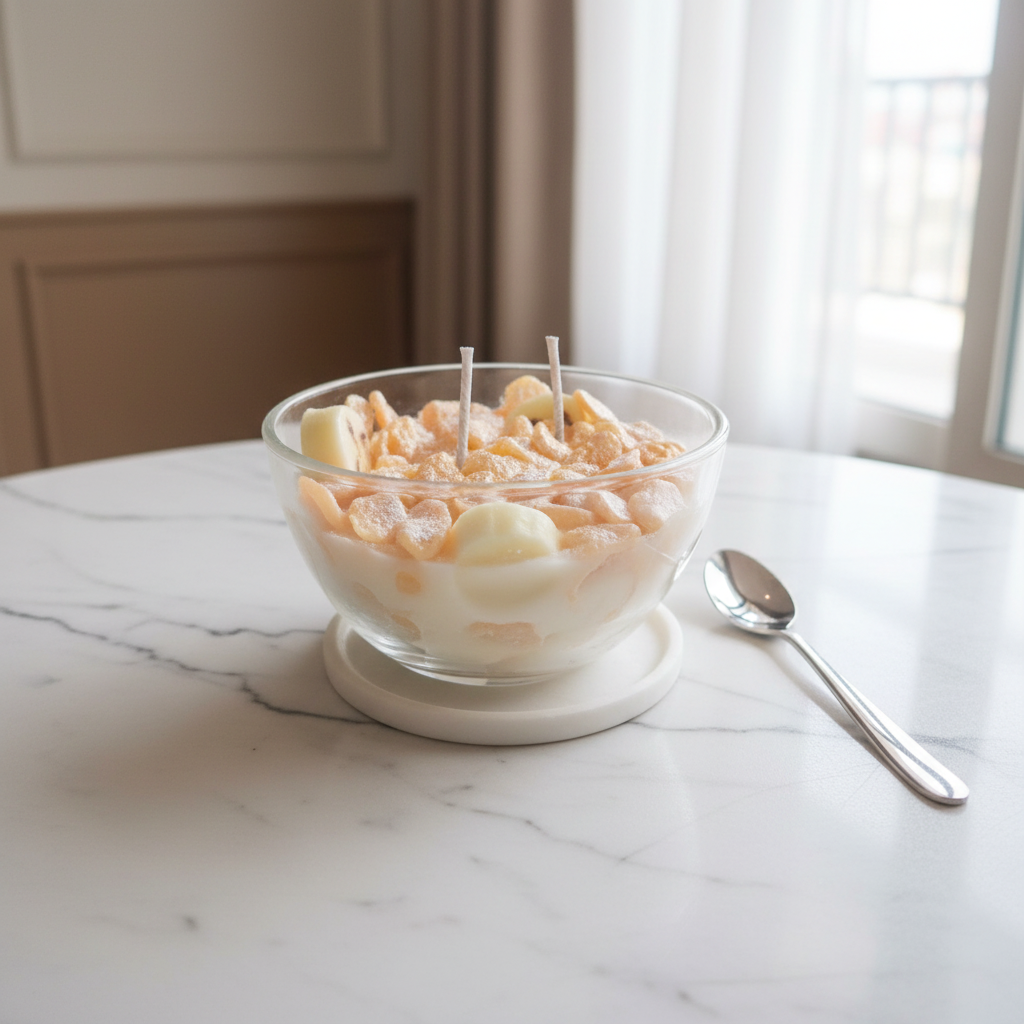 Frosted Flakes Candle - Marble Background