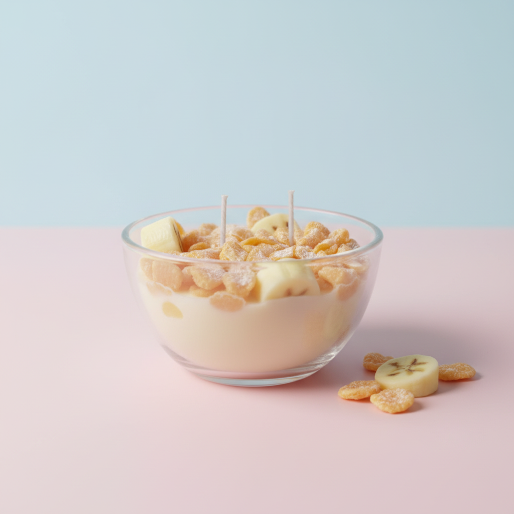 Frosted Flakes Candle - Pastel Background