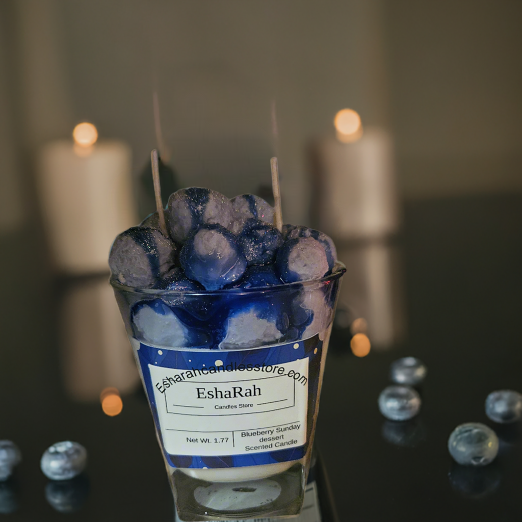 Blueberry Sundae dessert scented candle