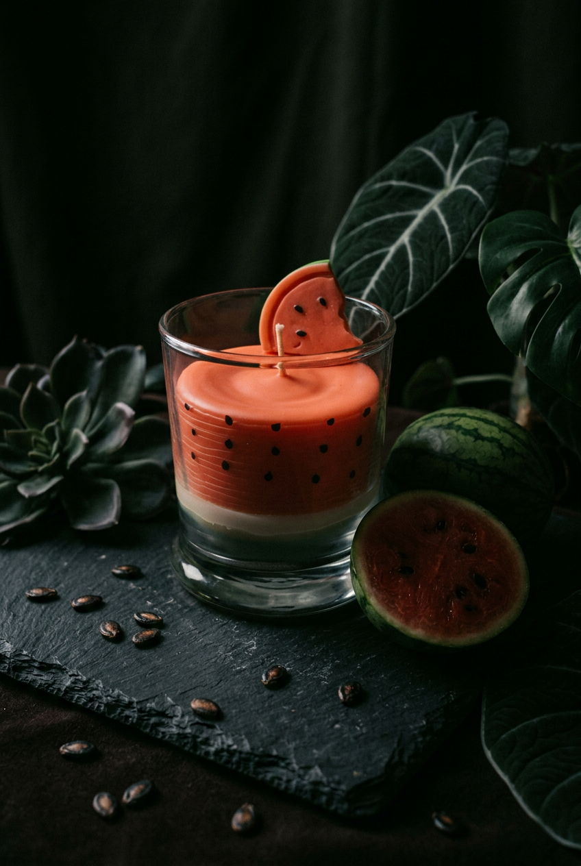 Watermelon dessert scented Candle
