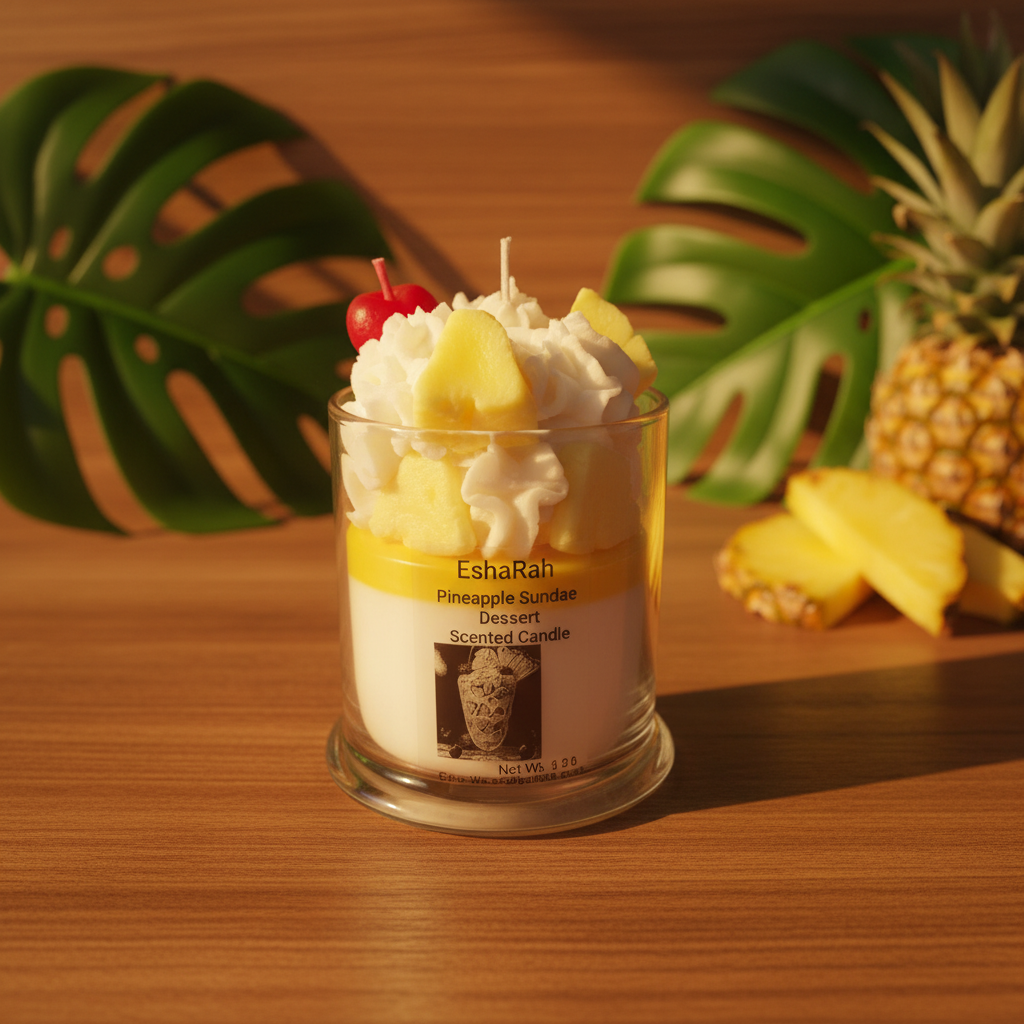 Pineapple Candle Photo 1 - Tropical Background
