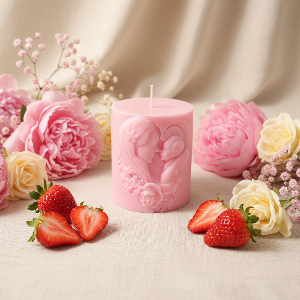 Strawberry Mama Candle — Second Photo Enhanced