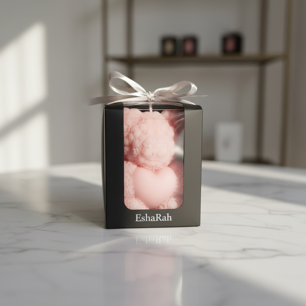 Teddy bear candle
