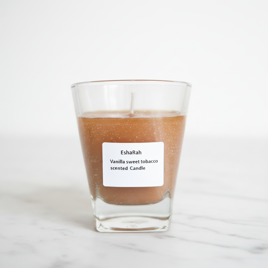 Vanilla sweet tobacco scented candle