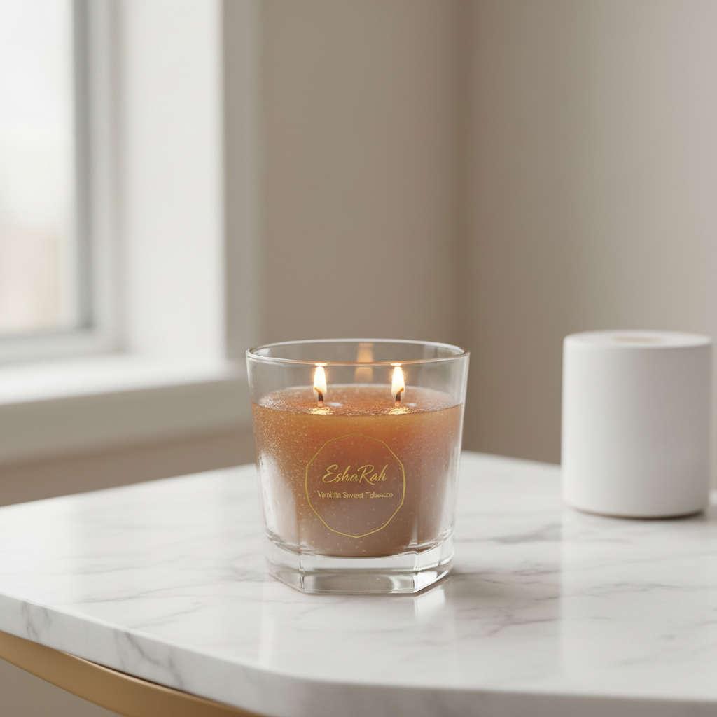 Vanilla Sweet Tobacco lit angled
