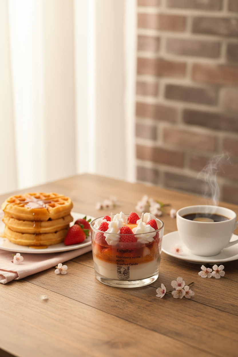 Waffle Candle Original Front